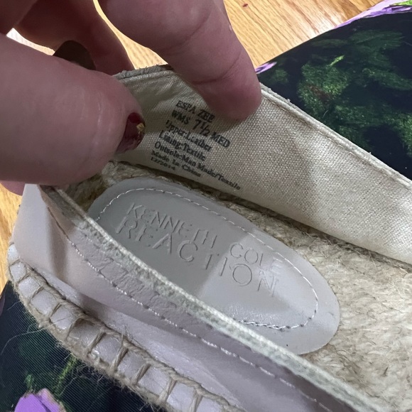 Kenneth Cole Reaction espadrilles slip ons size 7.5 - Picture 5 of 5